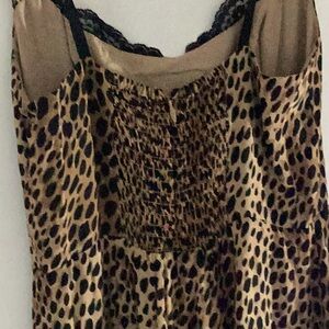 Reformation Brown Spotted Maxi Dress